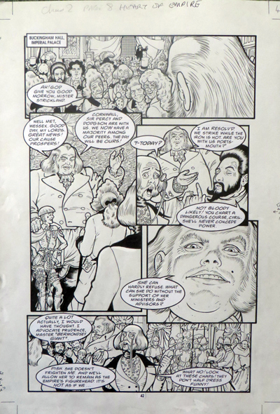 Heart of Empire page 42: original Bryan Talbot artwork for sale - 275
